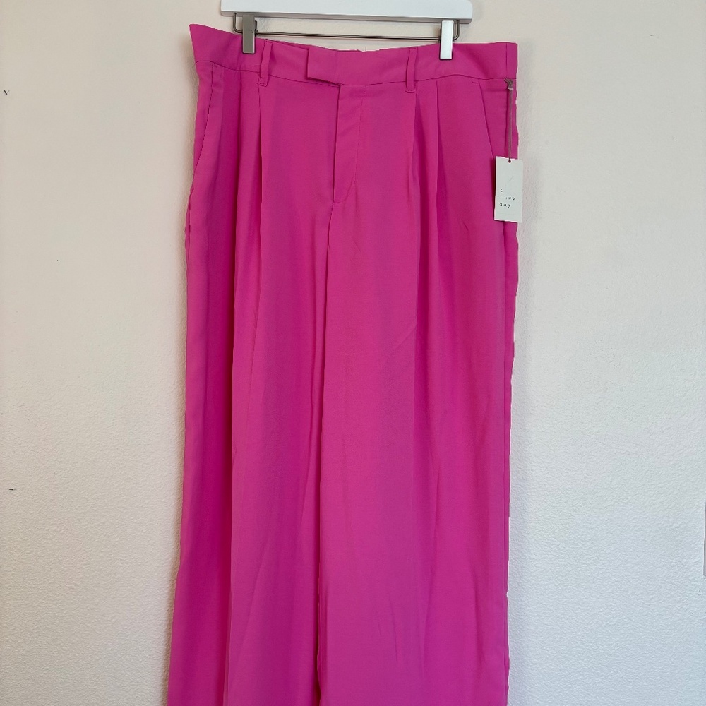 Women's High-Rise Wide Leg Fluid Pants - A New Day™